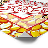 Poster Panneau de signalisation de mariage ou de Baby Sho (Coin)