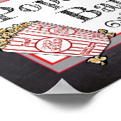 Poster Panneau de signalisation de mariage ou de fête pré (Coin)