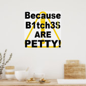 Poster Panneau de signalisation de prudence B.B.A.P. (Cuisine)