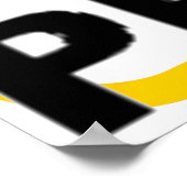Poster Panneau de signalisation de prudence B.B.A.P. (Coin)
