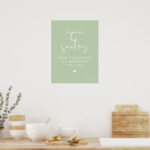 Poster Panneau de signalisation de sièges ouverts de mari (Cuisine)