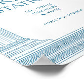 Poster Panneau de signalisation de station de boisson élé (Coin)