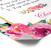 Poster Panneau de signalisation du bar à Mimosa pour la d (Coin)