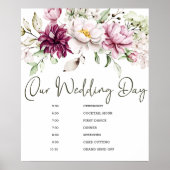 Poster Panneau de signalisation du calendrier de mariage (Devant)