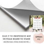 Poster Panneau de signalisation élégant à floral rose et