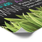 Poster Panneau de signalisation "Fées" pour le premier an (Coin)