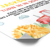 Poster Panneau de signalisation heure d'anniversaire de l (Coin)