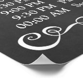 Poster Panneau de signalisation mariage - Calendrier Mari (Coin)