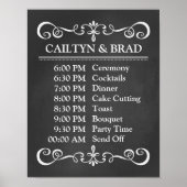 Poster Panneau de signalisation mariage - Calendrier Mari (Devant)