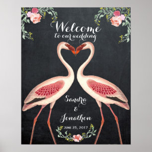 Poster panneau de signalisation mariage flamand original