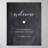 Poster Panneau de signalisation mariage rustique panneau  (Devant)