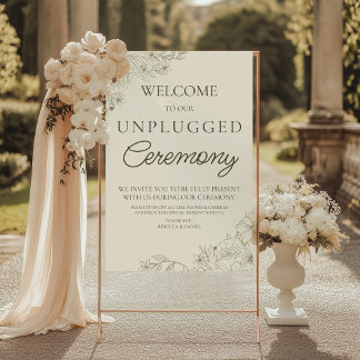 Poster Panneau de signalisation pour cérémonie de mariage