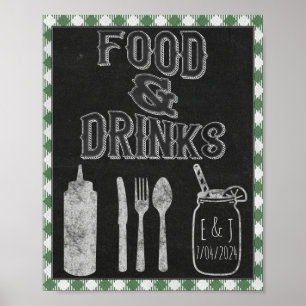 Poster Panneau de signalisation pour fête BBQ "Je fais" B