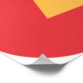 Poster Panneau de signalisation routière Avertissement de (Coin)