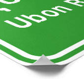 Poster Panneau de signalisation routière ⚠ Thaïlande Ubon (Coin)