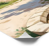 Poster Panneau de signalisation rustique Toscane Art mur (Coin)