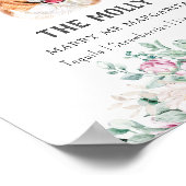 Poster Panneau de signature Mariage Welsh Corgi (Coin)