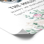 Poster Panneau de signature Mariage Welsh Corgi (Coin)