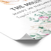 Poster Panneau de signature Mariage Welsh Corgi (Coin)