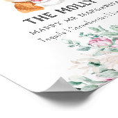 Poster Panneau de signature Mariage Welsh Corgi (Coin)