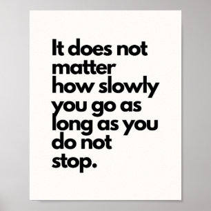 Poster Panneau de socle d'inspiration quotidienne - Citat