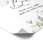 Poster Panneau de socle pour bar à gaufres de verdure d'h (Coin)