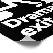 Poster Panneau de sortie dramatique (Coin)