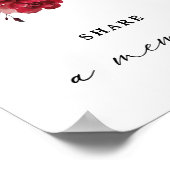 Poster Panneau de souvenir pour célébration de vie (Coin)