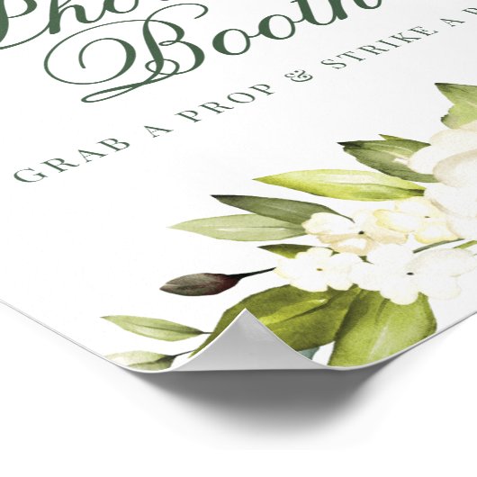 Poster Panneau de stand de photo Roses Blanches  (Coin)
