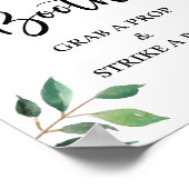 Poster Panneau de stand de photobooth de mariage ou de fê (Coin)