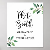 Poster Panneau de stand de photomaton de mariage ou de fê (Devant)