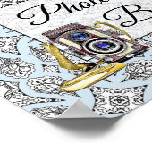 Poster Panneau de stand de photomaton de mariage photo no (Coin)