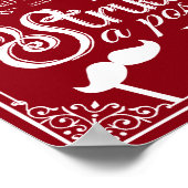 Poster Panneau de stand de selfie de mariage couleur pers (Coin)