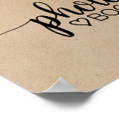 Poster Panneau de stand photo à calligraphie kraft faux s (Coin)