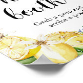 Poster Panneau de stand photo de mariage avec carrelage b (Coin)