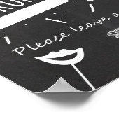 Poster Panneau de stand photo de mariage en ardoise (Coin)