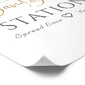 Poster Panneau de station de désinfection Feuillage de eu (Coin)