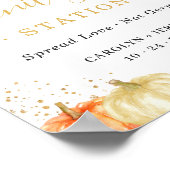 Poster Panneau de station de nettoyage Automne Rustique C (Coin)