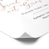 Poster Panneau de station de nettoyage du Baby shower arc (Coin)