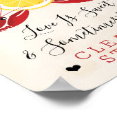 Poster Panneau de station de nettoyage pour bouillon d'éc (Coin)