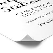 Poster Panneau de station de selfie à feuillage vert flor (Coin)