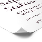 Poster Panneau de station de selfie automnal illustré à l (Coin)