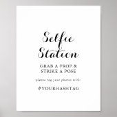 Poster Panneau de station de selfie de calligraphie moder (Devant)