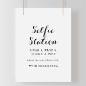 Poster Panneau de station de selfie de calligraphie moder