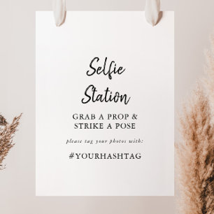 Poster Panneau de station de selfie moderne