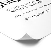 Poster Panneau de station Selfie de calligraphie minimali (Coin)