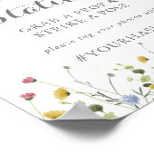 Poster Panneau de station Selfie de Fleurs sauvages color (Coin)