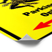 Poster Panneau de stationnement de la zone sicilienne (Coin)