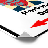 Poster Panneau de stationnement de la zone Trump (Coin)