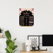 Poster Panneau de statistiques de naissance pour les étap (Bureau à domicile)
